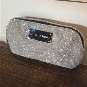 Victoria’s Secret Silver Sparkle Cosmetics Bag